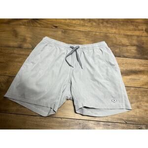 Burlebo Shorts Mens Small Lined Performance Moisture Wicking Gray Athletic